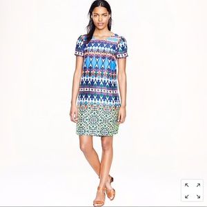 J.Crew Gemstone Floral Silk Dress